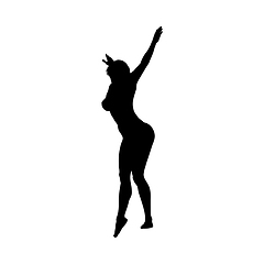 Image showing Naked sexy girls silhouette