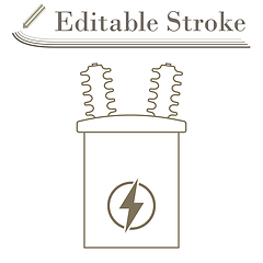 Image showing Electric Transformer Icon