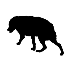 Image showing Wolf Silhouette