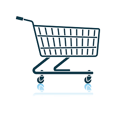 Image showing Supermarket Shopping Cart Icon