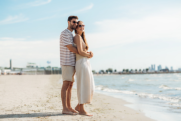 Image showing happy couple on summer beach