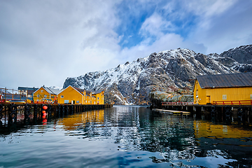 Image showing Nusfjord fishing village in Norway