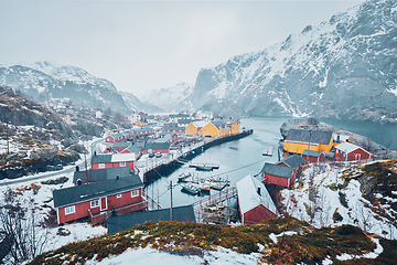 Image showing Nusfjord fishing village in Norway