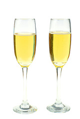 Image showing Champagne in glass