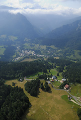 Image showing Aerial view of Chartreuse valley