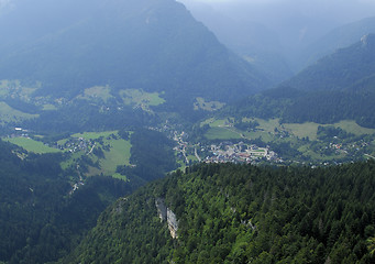 Image showing Aerial shot of Chartreuse valley