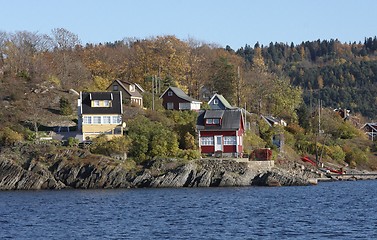 Image showing Cottage near the sea. 