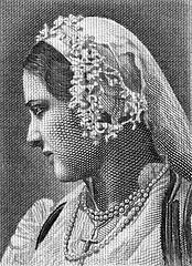 Image showing Greek woman in national costume