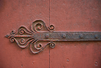 Image showing rusty iron ornament