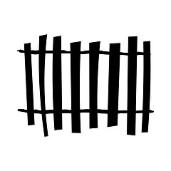 Image showing Halloween Fence