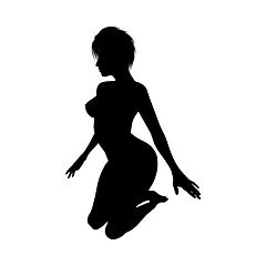 Image showing Naked sexy girls silhouette