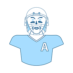 Image showing American Football Player Icon