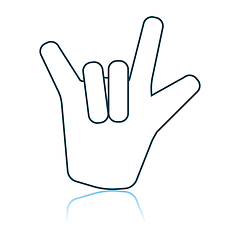 Image showing Rock Hand Icon