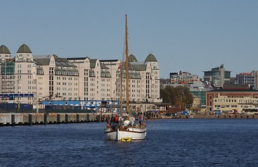 Image showing Part of oslo harbour. 