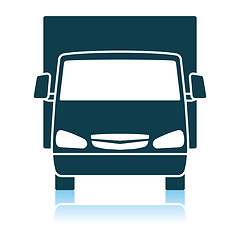 Image showing Van Truck Icon Front View