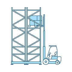 Image showing Warehouse Forklift Icon