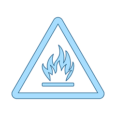 Image showing Flammable Icon