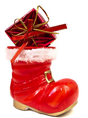 Image showing red christmas boot
