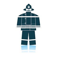 Image showing Fire Service Uniform Icon