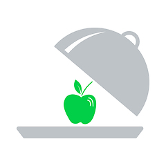 Image showing Icon Of Apple Inside Cloche