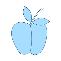 Image showing Icon Of Apple In Ui Colors
