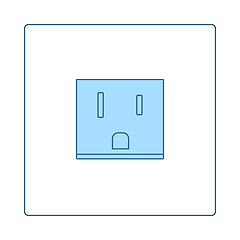 Image showing USA Electrical Socket Icon