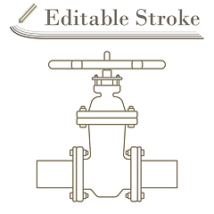 Image showing Pipe Valve Icon