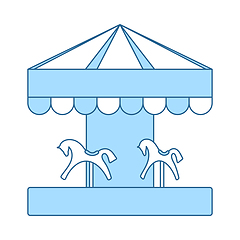 Image showing Children Horse Carousel Icon