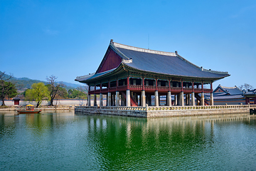 Image showing Gyeonghoeru Pavillion Royal Banquet Hall in Gyeongbokgung Palace, Seoul