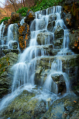 Image showing Small waterfall cascade