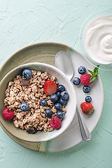 Image showing Granola oatmeal