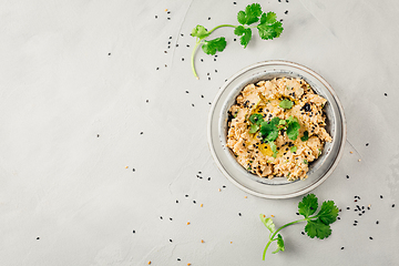 Image showing Baba ganoush (roasted eggplant dip)  or spread