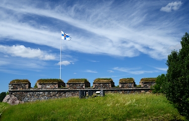 Image showing sea fortresses Suomenlinna near Helsinki in summer