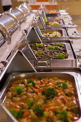 Image showing Groups of Buffet in the Restaurant