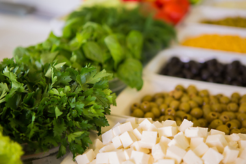 Image showing mixed vegetables background