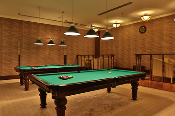 Image showing nice billiards room