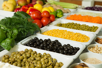 Image showing mixed vegetables background