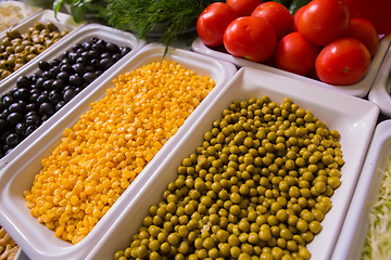 Image showing mixed vegetables background