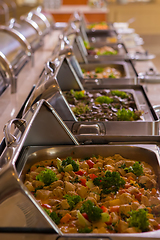 Image showing Groups of Buffet in the Restaurant