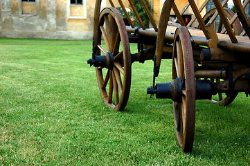 Image showing wagon wheel-detail