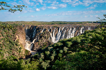 Image showing Ruacana Falls in Northern Namibia, Africa wilderness