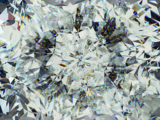 Image showing gemstone structure extreme closeup and kaleidoscope
