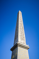 Image showing Obelisk of Luxor in Concorde square, Paris