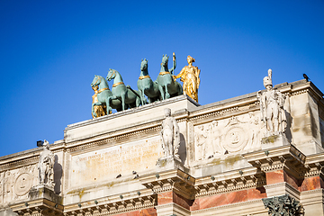 Image showing Triumphal Arch of the Carrousel, Paris, France