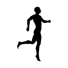 Image showing Standing Pose Man Silhouette