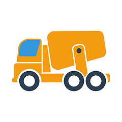 Image showing Icon Of Concrete Mixer Truck