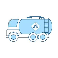 Image showing Fuel Tank Truck Icon