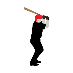 Image showing baseball silhouette