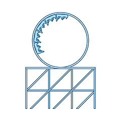 Image showing Roller Coaster Loop Icon