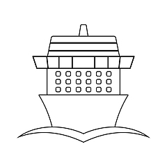 Image showing Cruise Liner Icon